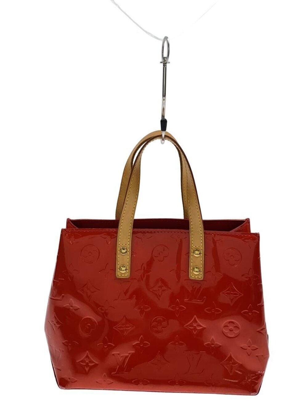 LOUIS VUITTON Lead Monogram Vernis Enamel RED